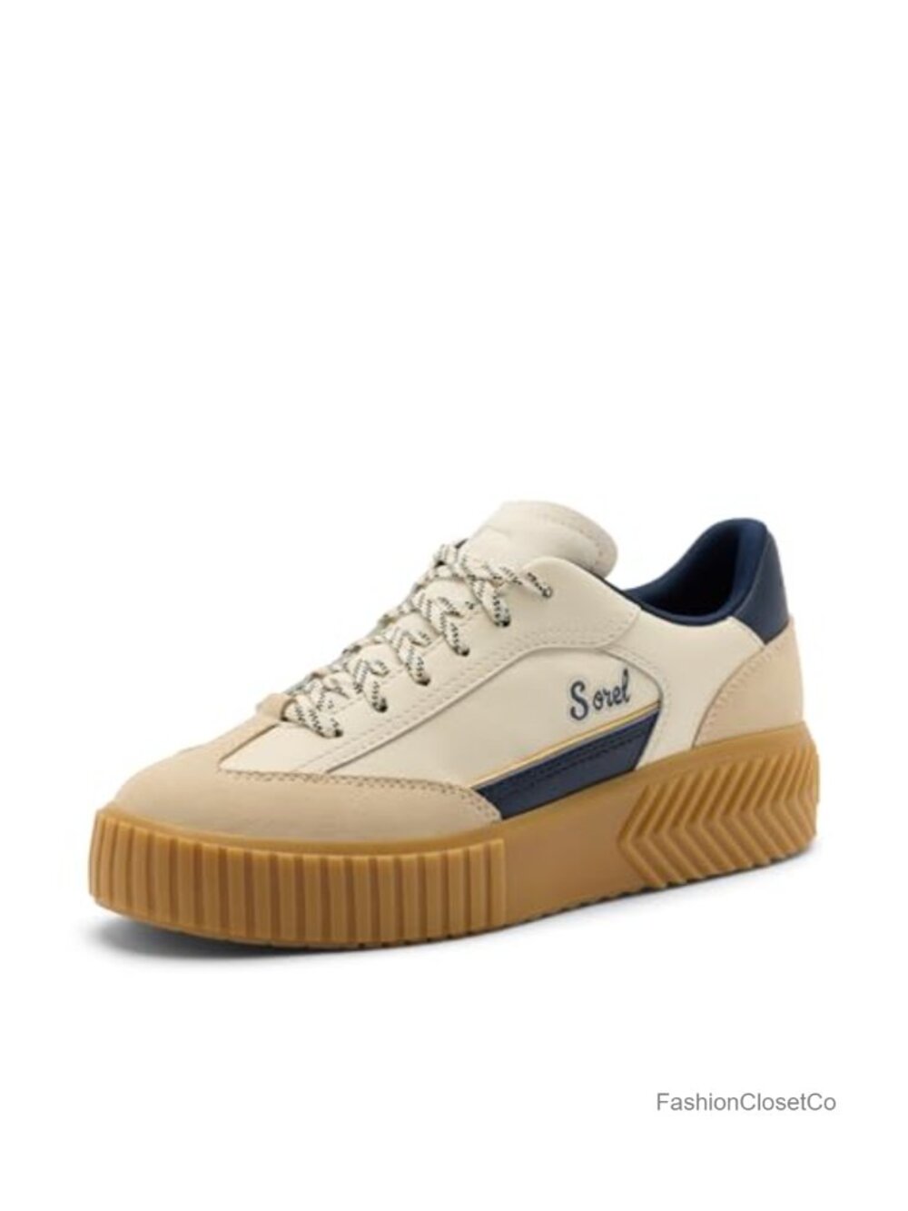 Sorel Ona Ave T-Toe Sneaker - Leather & Suede Retro Fashion Sneakers